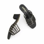 Black Fancy Slipper For Women FN7979 - View 5