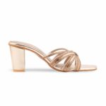 Golden Fancy Slipper For Ladies FN7984 - View 2