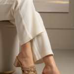 Golden Fancy Slipper For Ladies FN7987 - View 1