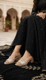 Golden Fancy Slipper For Women FN7993 - View 1