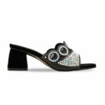 Black Fancy Slipper For Ladies FN7993 - View 2