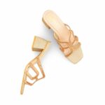 Golden Fancy Slipper For Ladies FN7994 - View 5