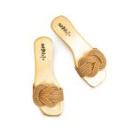 Golden Fancy Slipper For Ladies FN7998 - View 5