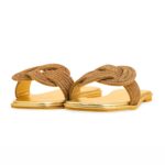 Golden Fancy Slipper For Ladies FN7998 - View 3