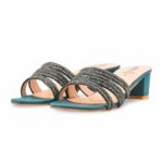 Green Fancy Slipper For Ladies FN8001 - View 3