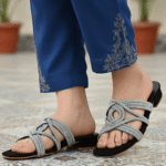Black Fancy Slipper For Women FN8003 - View 1