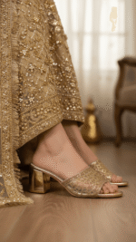 Golden Fancy Slipper For Women FN8004 - View 1