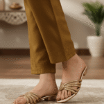 Golden Fancy Slipper For Ladies FN8009 - View 1