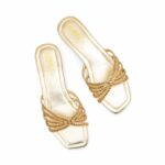 Golden Fancy Slipper For Ladies FN8009 - View 5