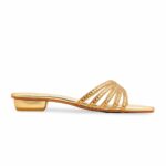 Golden Fancy Slipper For Ladies FN8009 - View 2