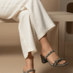 Black Fancy Slipper For Women FN8013 - View 1