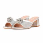 Silver Fancy Women Slipper FN8017 - View 3
