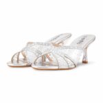 Silver Fancy Slipper For Women FN8020 - View 3
