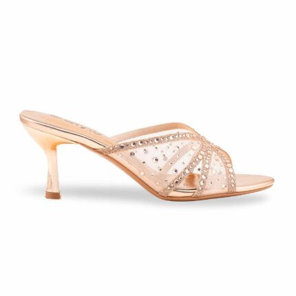 Peach Fancy Slipper For Women FN8020 - View 2