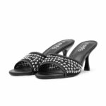 Black Fancy Women Slipper FN8021 - View 3