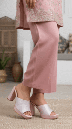 Pink Fancy Slipper For Women FN8023 - View 1