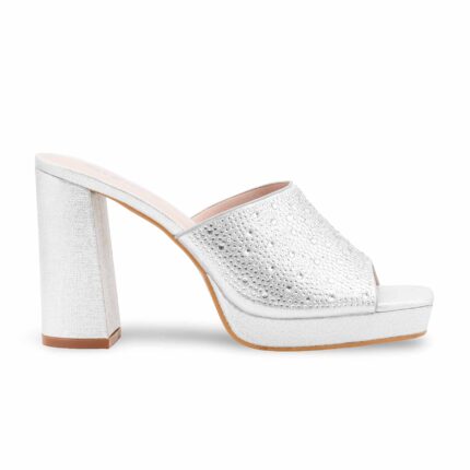 Silver Fancy Women Slipper FN8023 - View 2