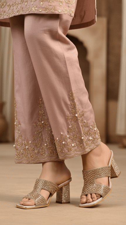 Champagne Fancy Women Slipper FN8026 - View 1