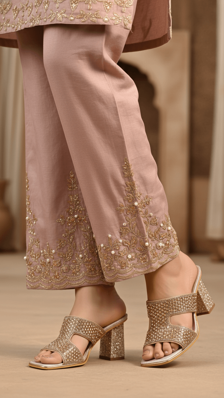 FN8026-86.png Champagne Fancy Women Slipper FN8026 - View 1