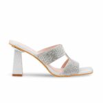 Silver Fancy Women Slipper FN8026 - View 2
