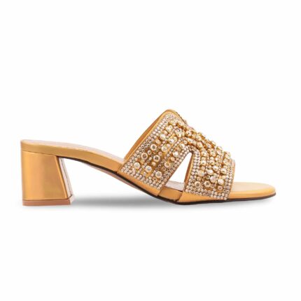 Golden Fancy Slipper For Women FN8028 - View 2
