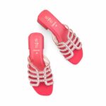 Maroon Fancy Slipper For Women FN8030 - View 5