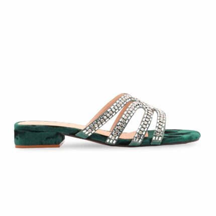 Green Fancy Slipper For Women FN8032 - View 2