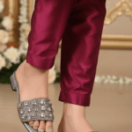 Silver Fancy Women Slipper FN8033 - View 1