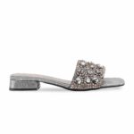 Silver Fancy Women Slipper FN8033 - View 2