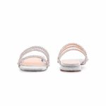 Silver Fancy Women Slipper FN8037 - View 4