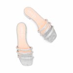 Silver Fancy Women Slipper FN8037 - View 5