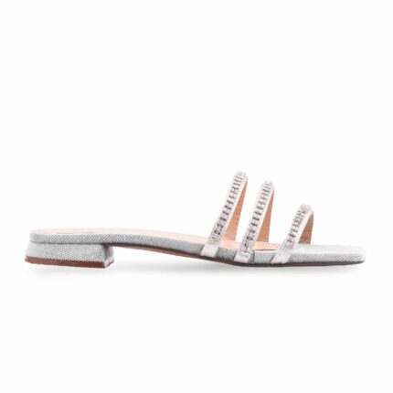 Silver Fancy Women Slipper FN8037 - View 2