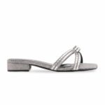 Silver Fancy Slipper For Women FN8038 - View 2