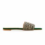 Green Fancy Slipper For Women FN8040 - View 2