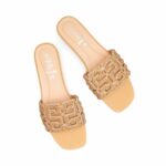 Golden Fancy Slipper For Ladies FN8040 - View 5
