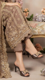 Grey Fancy Slipper For Women FN8041 - View 1
