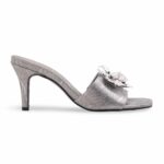 Grey Fancy Slipper For Ladies FN8042 - View 2