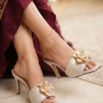 Golden Fancy Slipper For Ladies FN8042 - View 1