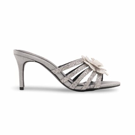 Silver Fancy Slipper For Ladies FN8044 - View 2
