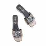 Grey Fancy Slipper For Ladies FN8047 - View 5