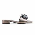 Grey Fancy Slipper For Ladies FN8047 - View 2