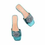 Green Fancy Slipper For Ladies FN8047 - View 5