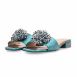 Green Fancy Slipper For Ladies FN8047 - View 3