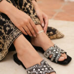 Black Fancy Slipper For Ladies FN8049 - View 1