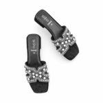Black Fancy Slipper For Ladies FN8049 - View 5