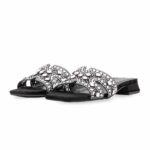Black Fancy Slipper For Ladies FN8049 - View 3