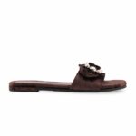 Brown Fancy Slipper For Women FN8050 - View 2