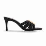 Black Fancy Slipper For Ladies FN8052 - View 2