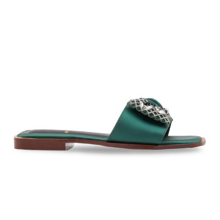 Green Fancy Slipper For Ladies FN8053 - View 2