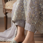 Grey Fancy Slipper For Ladies FN8055 - View 1